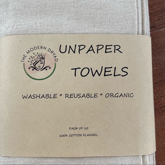 Unpaper towels 100% Cotton Flannel, 1 pack, 10 in a pack, NWOT - Picture 5 of 7